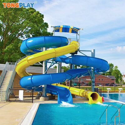 New Arrival Fiberglass Water Slide Combination Spiral Water Slide Popular Children Water Entertainment Water Slide