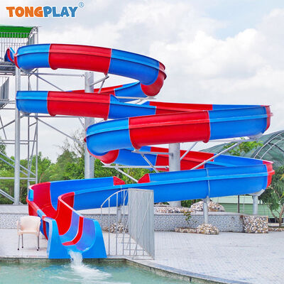 Factory-direct Large Capacity Fiberglass Spiral Slide with Customizable Design for Eco-friendly Water Parks