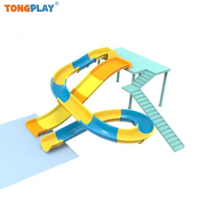 Commercial Grade Fiberglass Water Slide with Customized Size for Aquatic Playground Equipment