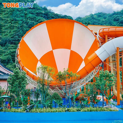 Fiberglass Steel Metal Water Slide with Customized Sizes and Eco-friendly Design for Aqua Parks