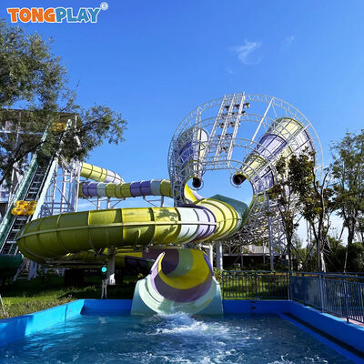 China Wasserpark Design Handelswasserspielgeräte Große Wasserrutsche Vergnügungspark Spiele Große Multi-Rutschgruppe