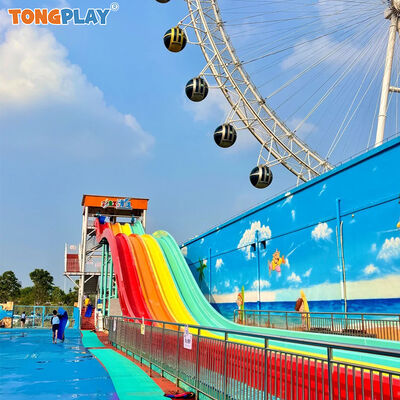 Outdoor Large Water Park Design Spiral Exciting Water Slide Custom for Resort Hotel