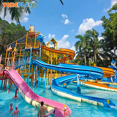 Eco-friendly Customized Color Water Slide with 500kg Max Capacity for Aqua Parks