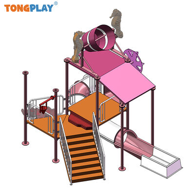 Fiberglass Construction Water Slide for Aqua Parks with Customized Sizes and Eco-Friendly Design