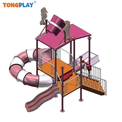 Commercial Outdoor  Swimming Pool Water Playhouse Set Toy Games with Water Bucket