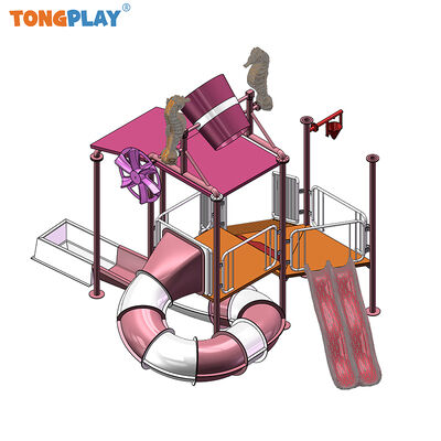 Outdoor Playground Equipment Children Pool Fiberglass Water Slide