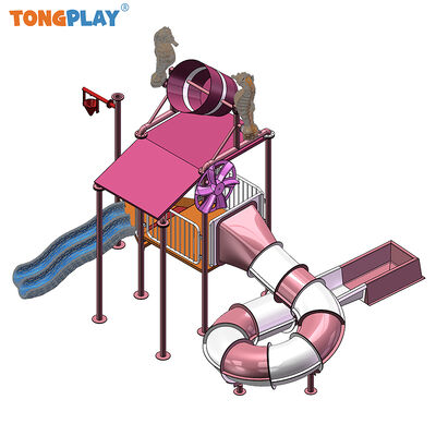 Manufacturer for Products Wholesale Children Amusement Water Park Playground Equipment Swimming Pool Big Water Slides for Sale