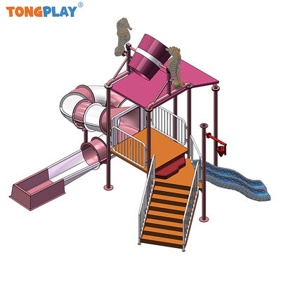 Factory Supplies Water Park Amusement Durable Kids Mini Fiberglass Water Play Park Equipment