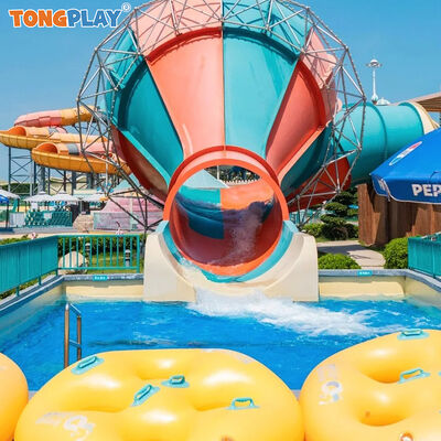 Commercial Water Park Equipment Outdoor Water Sport Attraction Pool Games for Adult Fiberglass Small Typhon Shaped Water Slide