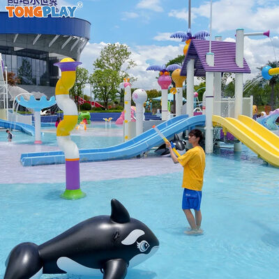 Water Splash Park Summer Fiberglass Outdoor Water Play Equipment Water Park Spray Games