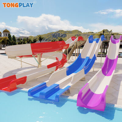 Fiberglass Water Slide Commercial Water Park Equipment for Resort Projects