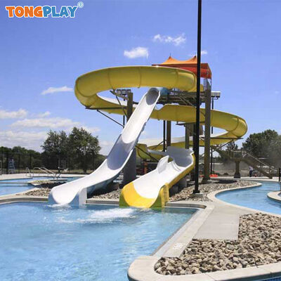 Fiberglass Water Play Equipment Park Pool Slide Large Swimming Pool Slide Other Water Play Equipment