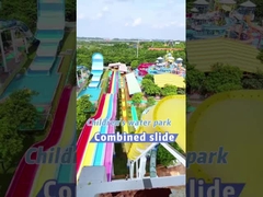 Joyful Rainbow Water Slide Multi Slide Fiberglass Waterslides
