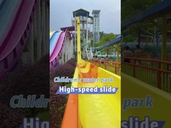 Large Spiral Pool Slide Fiberglass Spiral Waterslide Multi Slide Combination