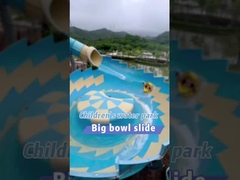 Two Color Spiral Water Slide Eco Friendly Spiral Pool Slide