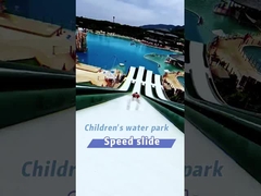 43sqm -78sqm Water Splash Park Equipment Fiberglass Playground Slide