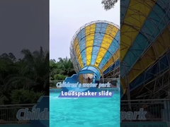 Mega Tropical Water Park Slide 400sqm Water Park Bowl Slide