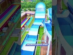 Outdoor Entertainment Space Bowl Water Slide Raft Water Slide Customized Color