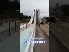 Kids Fibreglass Swimming Pool Slide Aquatic Adventure Playground & Splash Pad