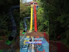 Fabulous Fun Storm Rider Slide Fiberglass Water Park Funnel Typhoon Water Slide