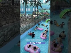 Water House Funny Water Game for Amusement Playground Theme Aqua Park Fiberglass Water Slide