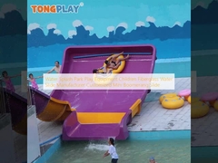 Water Splash Park Play Equipment Children Fiberglass Water Slide Manufacturer Customized Mini Boomerang Slide