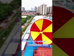 Water Park Equipment Theme Water Splash Kids Raft Riders Water Spray Fiberglass Slide for Sale