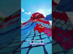 Children Amusement Park Water Games Rides Swimming Pool Fiberglass Slide Set for Sale