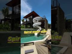 Watch: Commercial Water Kingdom Park Above Ground Swimming Pool Huge Fiberglass Slide Set Showcase